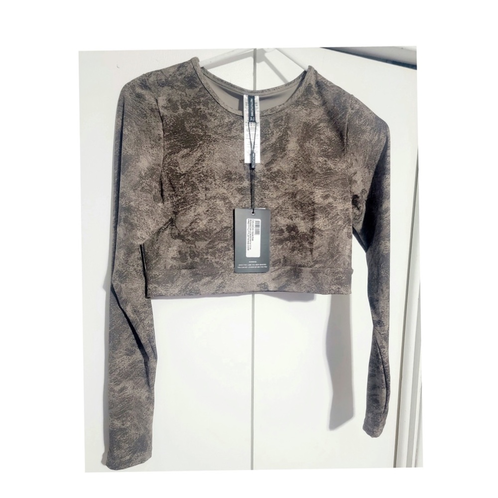 Mushroom Sculpt Luxe Long Sleeve Sports Top